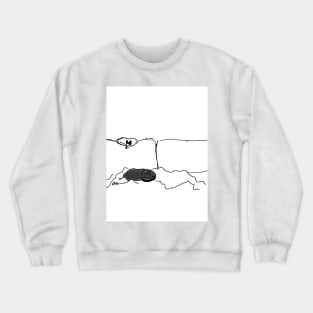 Nap Time. Catboss and Kerfuffle. Crewneck Sweatshirt